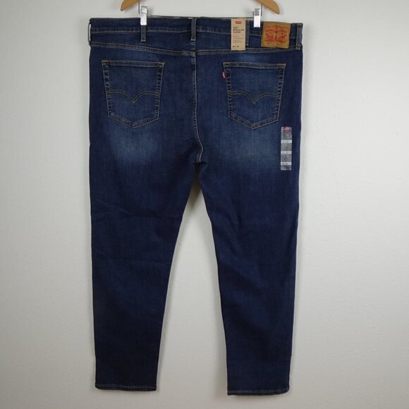 Levi's 502 Taper Jeans Big Men's Size 48x34 Blue Stretch Denim Regular Fit - Picture 4 of 10